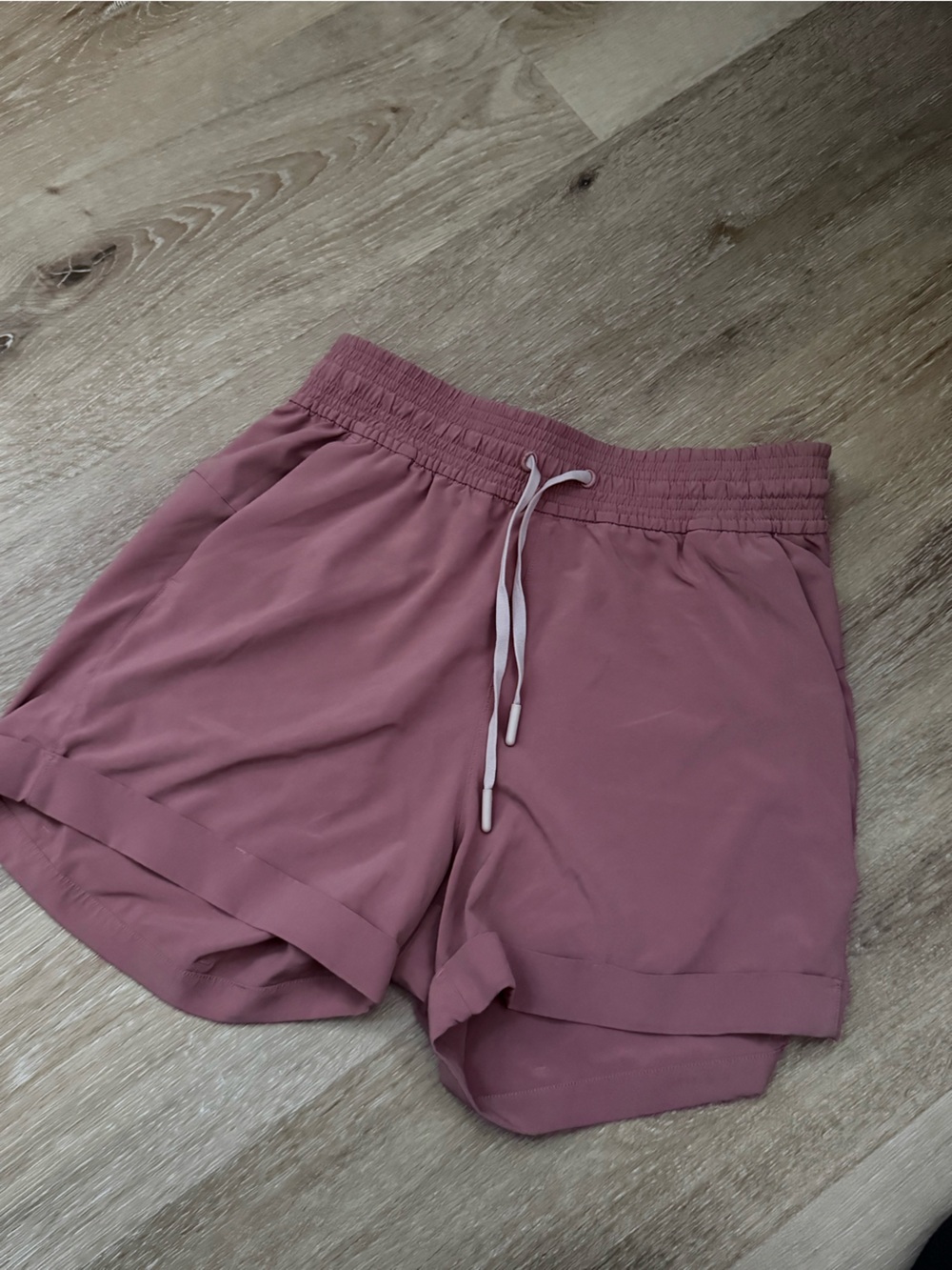 Lululemon Drawstring Waist Mauve Shorts